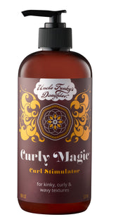 Uncle Funky's Daughter Curly Magic Stimulator bottle pour for smooth, defined curls
