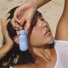 Undefined Beauty R&R Sun Serum SPF 50 tint for radiant skin.