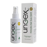 Ungex Demodex Hair Tonic bottle showcasing natural herbal formula for scalp refreshment.