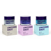 UNICORN SNOT Disco glitter gel on face for bold festival shine.