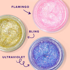 UNICORN SNOT holographic glitter gel UV for radiant eye and body sparkle