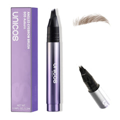 Unicos Eyebrow Pen with angled tip delivers natural hair-like strokes.