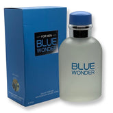 United Scents Blue Wonder bottle front view for everyday fresh confidence.
