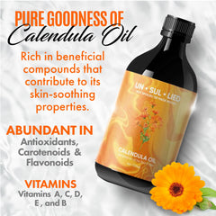 UNSULLIED Calendula Oil dropper cap enables precise, easy application.