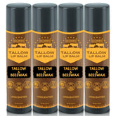 Untamed Organics Pure Tallow Lip Balm packaging close-up, fragrance-free care for sensitive lips.