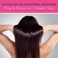 Silky hair after using Unwash Untangle leave-in conditioner