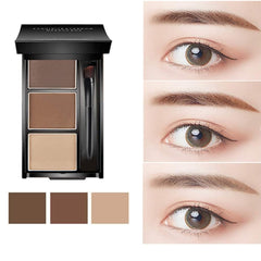 UOCK Brow Powder being applied with the included brush for precise shaping.