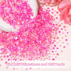 Uotey half pearls for elegant nail charms and jewelry accents.