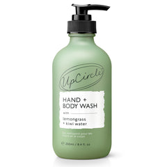 UPCIRCLE Kiwi Water Hand Wash pour shows refreshing cleansing with kiwi hydration