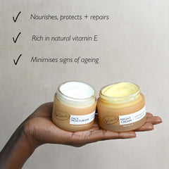 UPCIRCLE Night Cream blueberries ingredient detail; antioxidant support for skin vitality.
