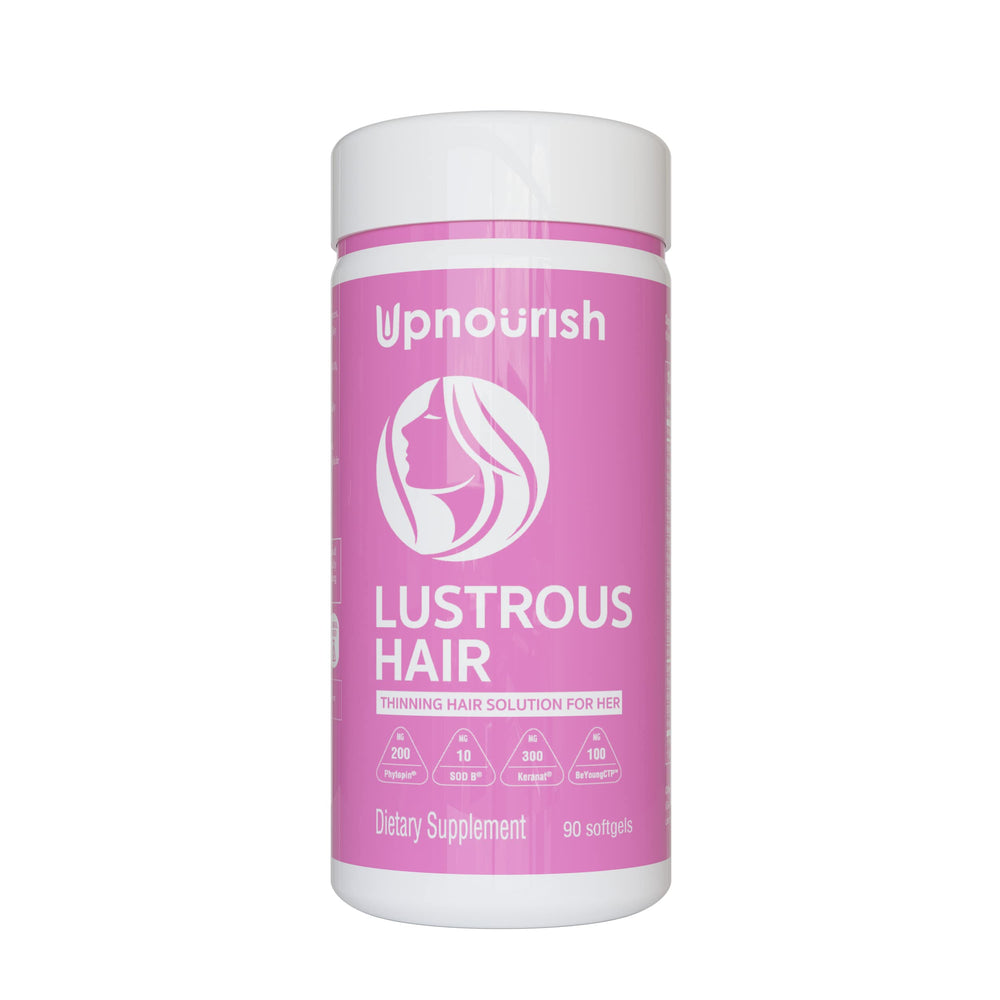 UpNourish Hair Growth Vitamins bottle for daily use