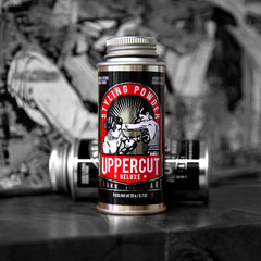 Uppercut Deluxe hair powder closeup highlights fine texture and volume without heaviness.