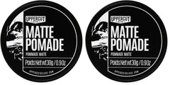 Uppercut Deluxe Matte Pomade Midi tin close-up for travel styling
