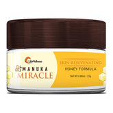 UpWellness Manuka Miracle jar close-up showing creamy texture for hydrated skin
