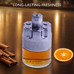 Top notes feature citrus bloom and lavender for a bright opening