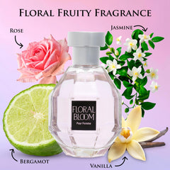 Urban Collection Floral Bloom bottle cap, secure closure for on-the-go use