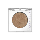Urban Decay 24/7 Eyeshadow Half Baked golden shimmer swatch for bright daytime looks