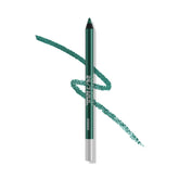 Urban Decay 24/7 Glide-On Overdrive deep green metallic pencil swatch for vivid waterproof color.