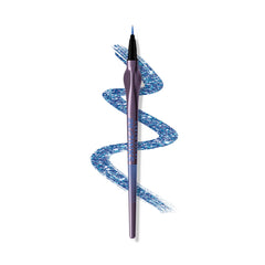 URBAN DECAY 24/7 Inks Hi-Energy blue shimmer cap-off shows precise grip for easy application