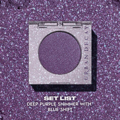 Urban Decay 24/7 Eyeshadow applied with finger for maximum payoff and seamless blend.