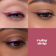 Urban Decay 24/7 Liquid Stick Ruby Drip dual-ended design with built-in brush for blending.