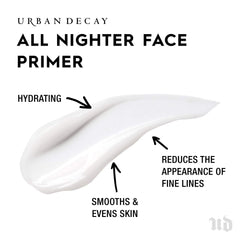 Urban Decay All Nighter sheer texture application demonstrates a lightweight, invisible base.