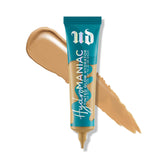Urban Decay Hydromaniac bottle with pump, showcasing hydration and glow.