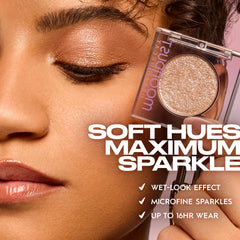 URBAN DECAY Moondust Crushin' Hard wet-look finish applied with brush for foil effect.