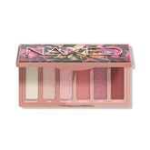 Urban Decay Naked Mini Sin palette box, travel-friendly design for on-the-go looks.