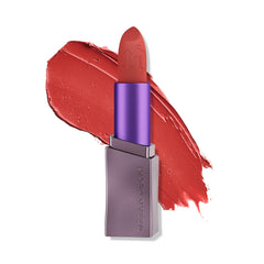 Urban Decay Vice Hydrating Lipstick Hitch Hike cap close-up showing rich moisturizing color