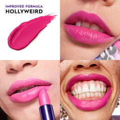 URBAN DECAY Vice Hydrating Lipstick Hollyweird angled application for precise lip lining