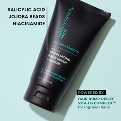 Close-up of Urban Skin Rx Men’s exfoliating beads for smoothing texture.