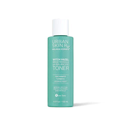Urban Skin Rx Witch Hazel Toner bottle with a clear formula for balanced skin tone.