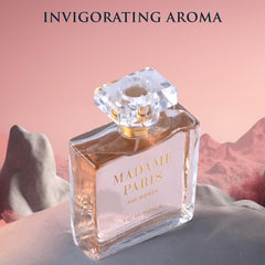 URBAN COLLECTION Madame Paris bottle with floral heart, gift-ready elegance.
