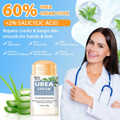 60% Urea Cream Stick for cracked heels provides deep moisture and skin softness.