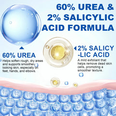 Urea Foot Cream Stick helps remove calluses on rough soles.