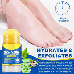 Fast-absorbing formula leaves a non-greasy finish on feet.