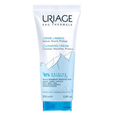 Uriage Cleansing Cream bottle pour shows gentle all-over cleanse for the face and body.