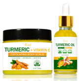 URZTUL Turmeric Scrub bottle showing exfoliating formula for smoother skin