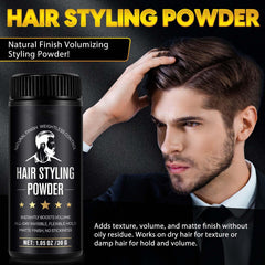 USBSREGARDS Hair Styling Powder Application Closeup demonstrating texture and grip.