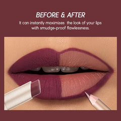 USHAS long-lasting waterproof lipstick resists transfer during meals and drinks.