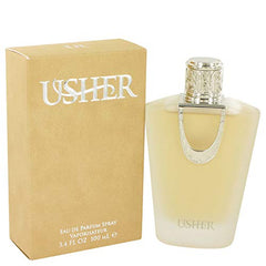 Usher EDP spray 3.4 oz bottle, versatile fragrance for day and night wear.