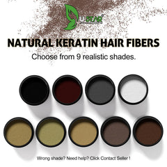 Applying USTAR Hair Fibers to thinning areas for a fuller, believable look.