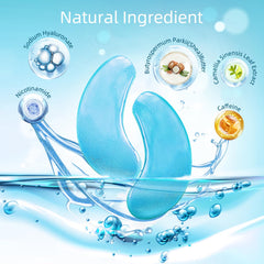 USTELIR ingredients: hyaluronic acid, collagen, niacinamide hydrate and support under-eye skin.