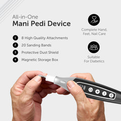UTILYZE PediLux Pro cordless design enables convenient at home manicures and pedicures.