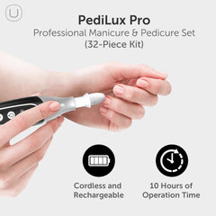 UTILYZE PediLux Pro LED display highlights precise speed and battery status for easy operation.
