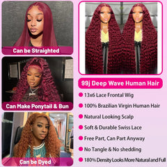 UTracycoy burgundy wig cap structure provides secure fit.