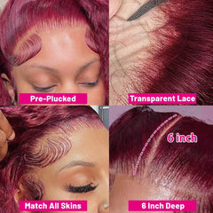 UTracycoy 99j lace front HD Swiss close-up highlights natural parting for realistic styling.