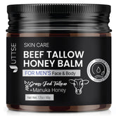 Uttse beef tallow face moisturizer jar closeup for sensitive skin hydration