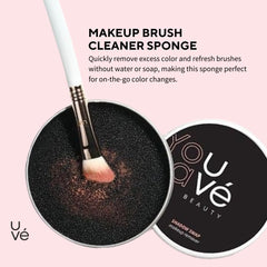 UVé makeup brush cleaner sponge blush pigment removal for quick shade swaps.